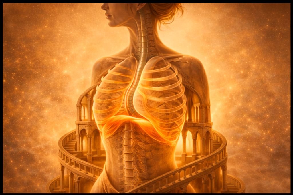 Ilustración del cuerpo y la respiración en el canto